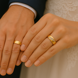 Vielsesringe - Indfældet Diamantrække – EG26