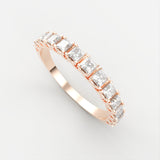 Aimée DIamant Ring (Princess Cut) ring Nobilis Smykker Rosa guld