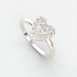 Angeline ring Nobilis Smykker Hvidguld