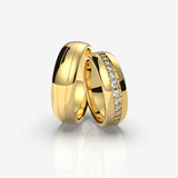 Vielsesringe med Diamanter – EG01