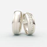 EG01 - vielsesringe Vielsesringe Nobilis Smykker Hvidguld 14