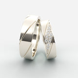 EG07 - vielsesringe Vielsesringe Nobilis Smykker Hvidguld