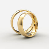 Klassiske vielsesringe i guld uden diamanter – EG23