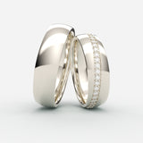 EG26 - vielsesringe Vielsesringe Nobilis Smykker Hvidguld