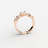 Elba Diamant Ring Ring Nobilis Smykker Rosa guld