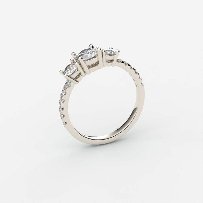 Ellie Diamant Ring ring Nobilis Smykker Hvidguld 