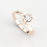 Fleur Diamant Ring ring Nobilis Smykker 0.20 Rosa guld
