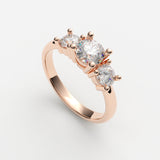 Frida Diamant Ring Nobilis Smykker Rosa guld
