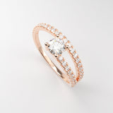 Isabelle Diamant Ring ring Nobilis Smykker Rosa Guld