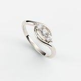 Mynt Diamant Ring Ring Nobilis Smykker Hvidguld