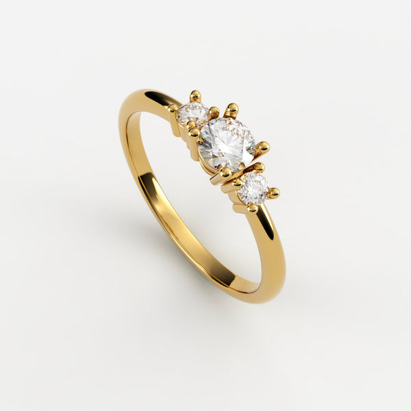 Nora Diamant Ring ring Nobilis Smykker Guld 