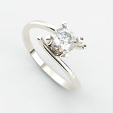 Rosa Diamant Ring ring Nobilis Smykker 0.05 Hvidguld 