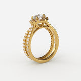 Sandra - Diamant Twin ring ring Nobilis Smykker