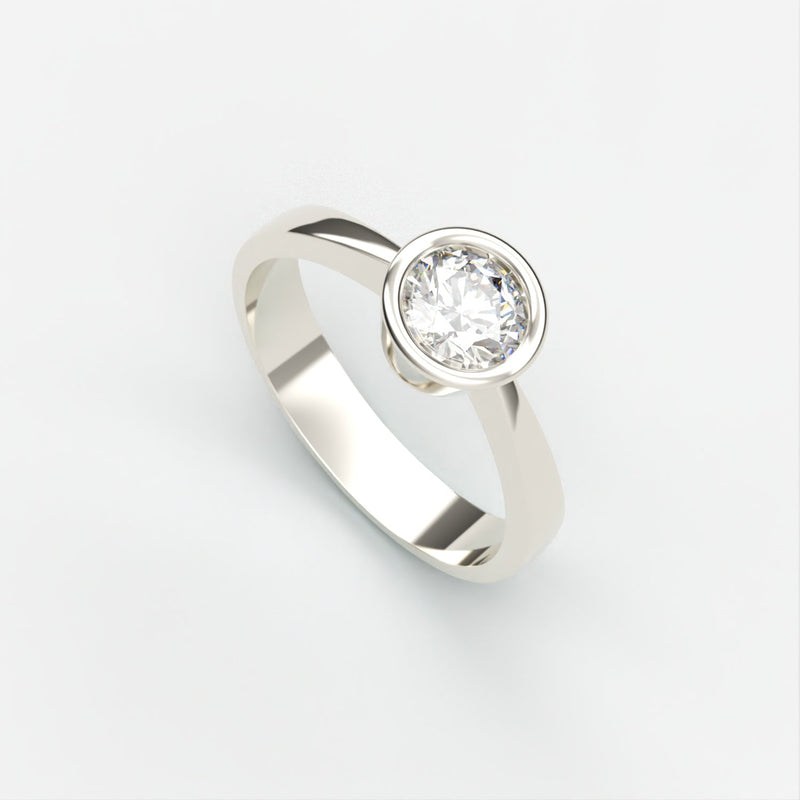 Sidney Diamant Ring ring Nobilis Smykker 0.05 Hvidguld 