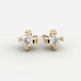 Stockholm Diamant Ørestikker Ørering Nobilis Smykker 2 x 0.05 Guld