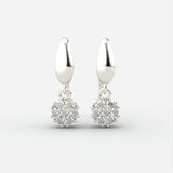 Tropez Diamant Øreringe Ørering Nobilis Smykker Hvidguld