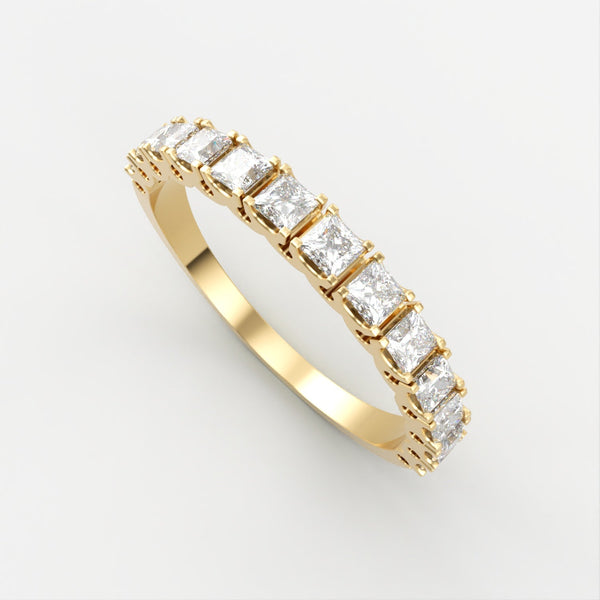 Aimée DIamant Ring (Princess Cut) ring Nobilis Smykker Guld 