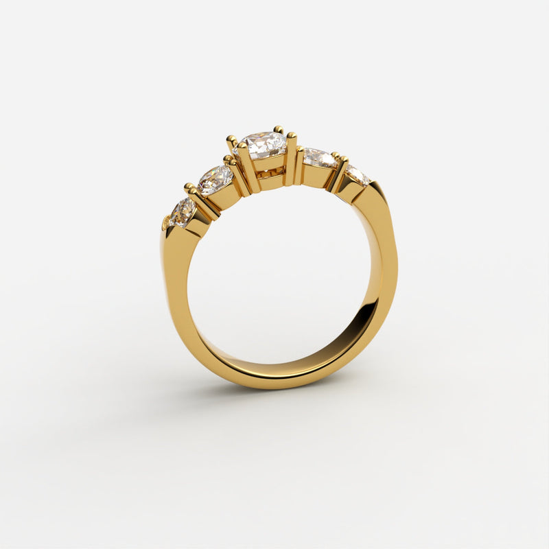 Elba Diamant Ring Ring Nobilis Smykker Guld 