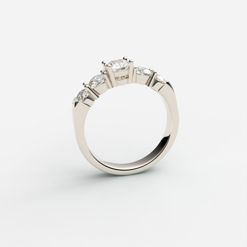 Elba Diamant Ring Ring Nobilis Smykker Hvidguld 