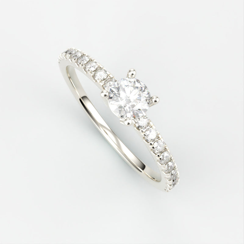 Esther Diamant Ring Nobilis Smykker Hvidguld 
