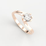 Fleur Diamant Ring ring Nobilis Smykker 0.20 Rosa guld 