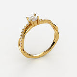 Flora Diamant Ring ring Nobilis Smykker 