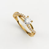 Flora Diamant Ring ring Nobilis Smykker Guld 