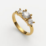 Frida Diamant Ring Nobilis Smykker Guld 