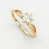 Kamille Diamant Ring Nobilis Smykker Guld 