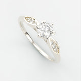 Kamille Diamant Ring Nobilis Smykker Hvidguld 