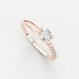 Lucien Diamant Ring ring Nobilis Smykker Rosa guld 
