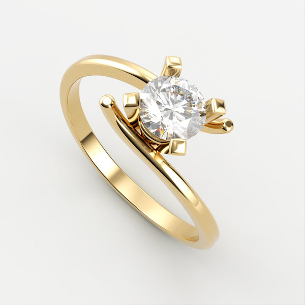 Rosa Diamant Ring ring Nobilis Smykker 0.05 Guld 