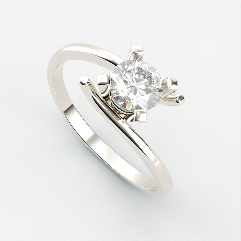 Rosa Diamant Ring ring Nobilis Smykker 0.05 Hvidguld 
