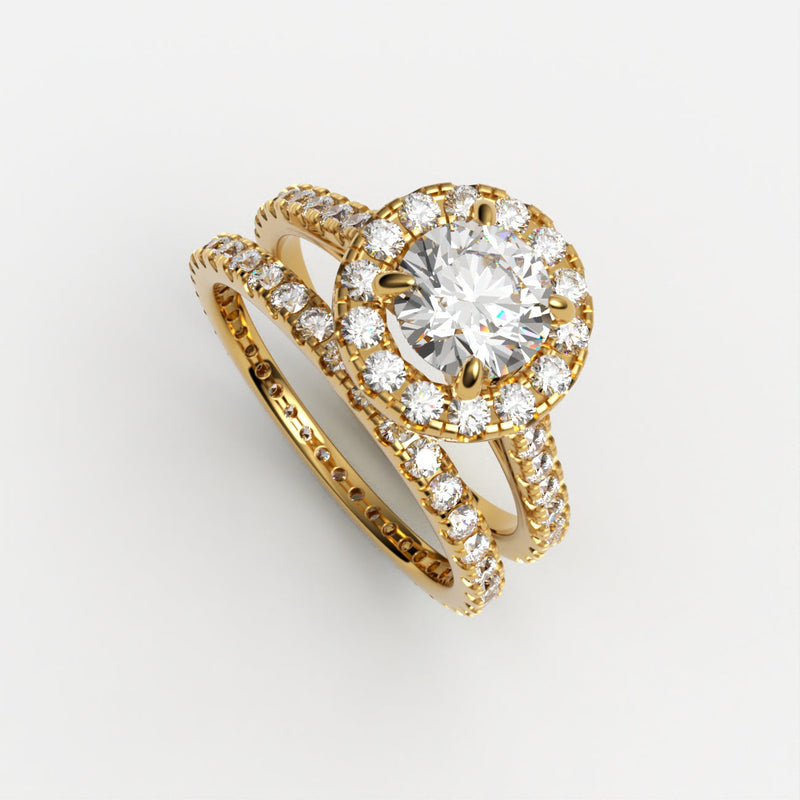 Sandra - Diamant Twin ring ring Nobilis Smykker Guld 