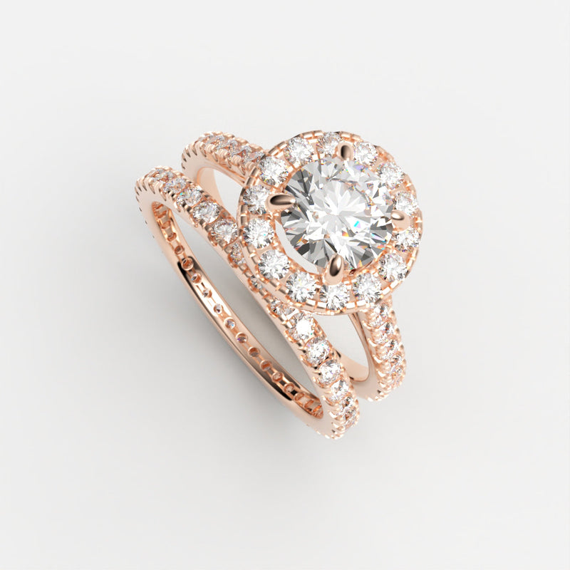 Sandra - Diamant Twin ring ring Nobilis Smykker Roa guld 