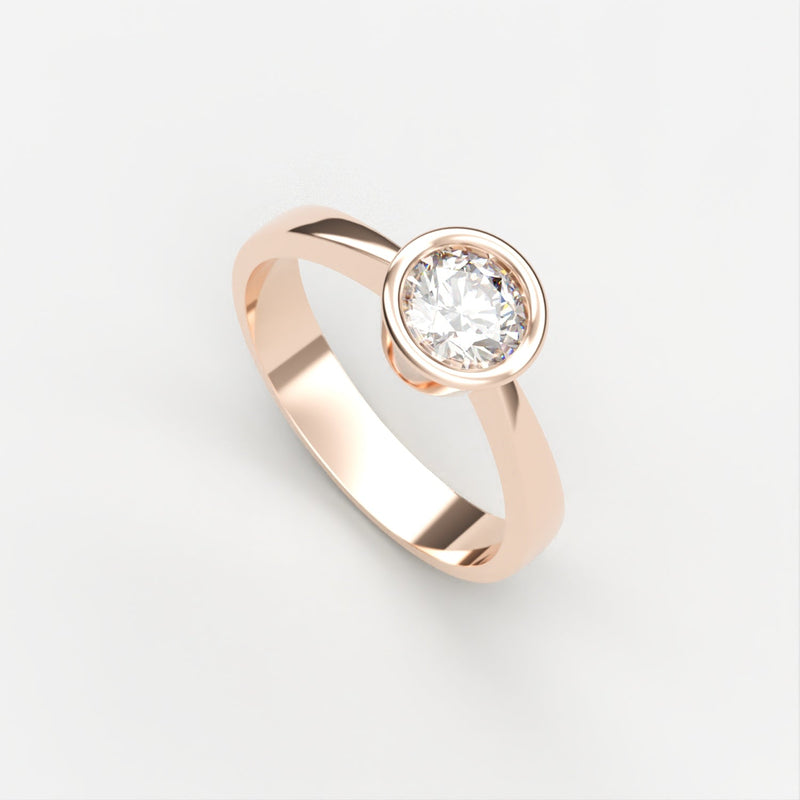 Sidney Diamant Ring ring Nobilis Smykker 0.05 Rosa guld 