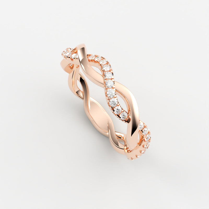 Viola Diamant Ring ring Nobilis Smykker Rosa guld 